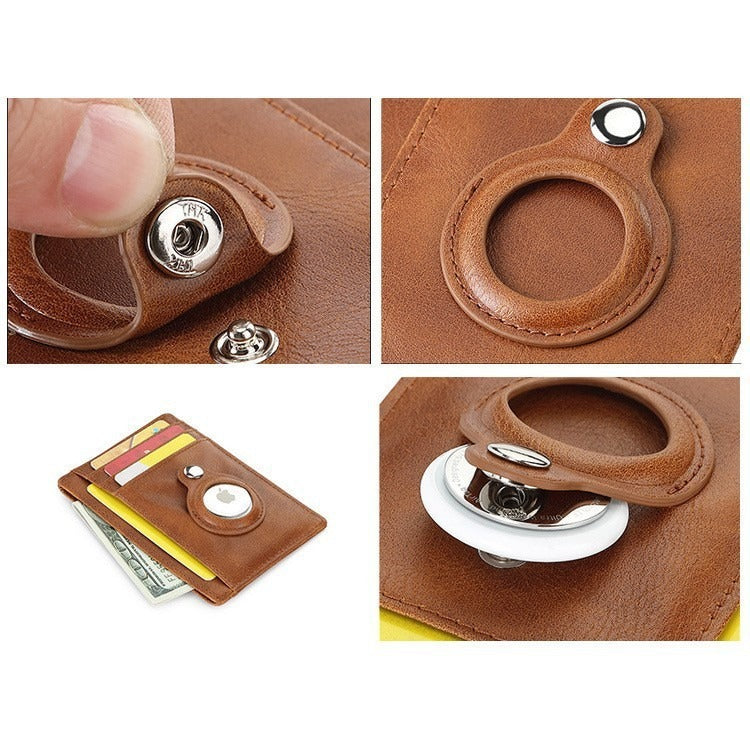 RFID AirTag Leather Anti-Theft Wallet